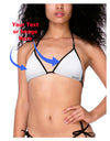 Custom Personalized Image or Text Women's Bikini Swimsuit Top-ABC Underwear-ABC Underwear