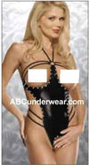 Cutout Ring Studded Teddy Clearance Discount-Lust-ABC Underwear