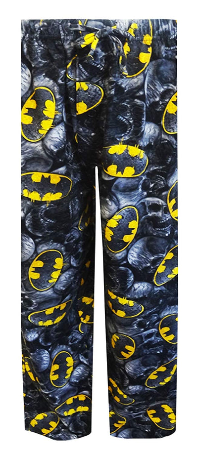 DC Comics Batman Logo And Skulls Lounge Pant for Men or Women-Briefly Stated-ABC Underwear