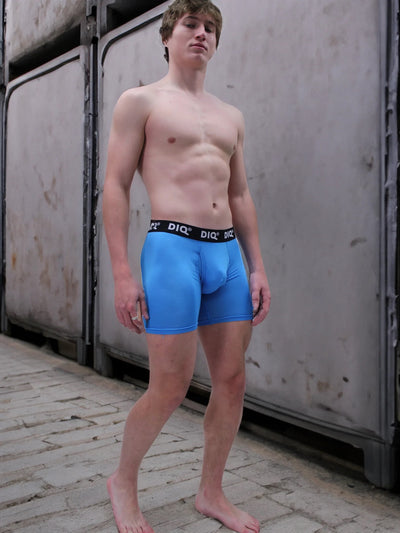 DIQ Sport Mesh Boxer Brief Fly Front Underwear for Men - 2 Pack