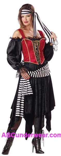 Deluxe Pirate Lady Costume-In Character-ABC Underwear