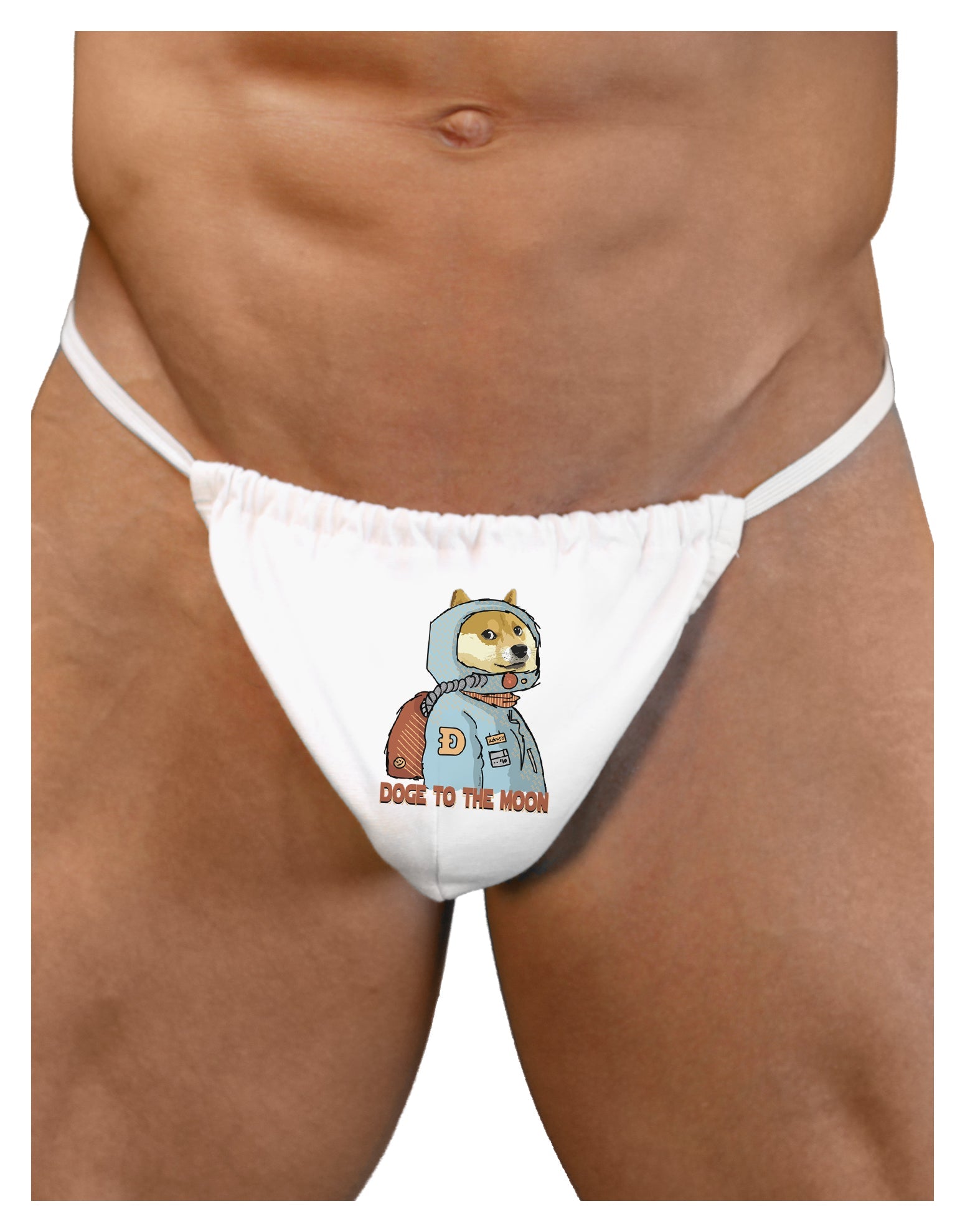 Doge to the Moon Men's G-String Underwear: A Trendy and Playful Addition to Your Wardrobe
