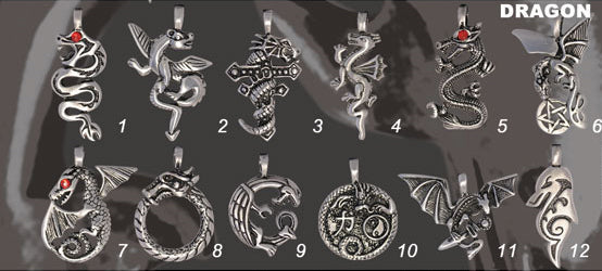 Dragon Pewter Necklace