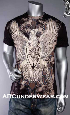 Eagle Print Designer T-Shirt-T2G-ABC Underwear