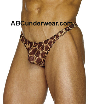 Elegant Cheetah Print Lace Thong - A Must-Have Addition to Your Intimate Collection