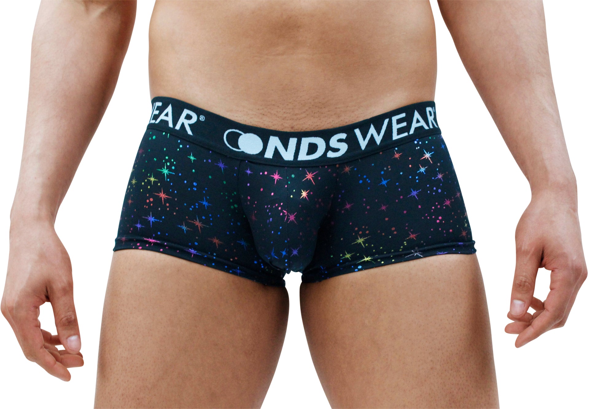 NEW NDS Wear Sparkly Night Mens Boxer Brief - Metallic Stars/Sparkles - ABC  Underwear