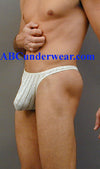 Elegant Lace Stripe Thong: A Sophisticated Addition to Your Intimate Collection-Male Power-ABC Underwear