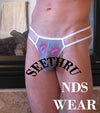 Elegant Sheer Rose Men's Thong for the Modern Gentleman-ABC Underwear-ABC Underwear