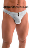 Elegant Silver Front Ring Thong for a Sophisticated Look-Gregg Homme-ABC Underwear