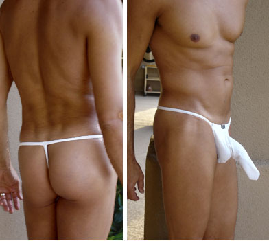 Elegant White G-String for Discerning Shoppers