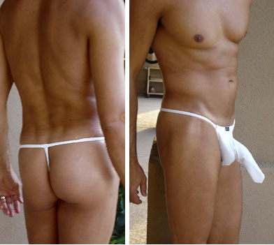 Elegant White G-String for Discerning Shoppers-nds wear-ABC Underwear