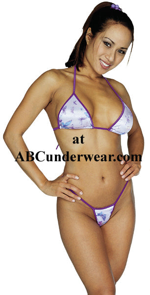 Elegant Women's Butterfly Micro Thong Set for a Sophisticated Look
