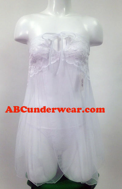 Elegant and Alluring Women's Sheer Babydoll Set