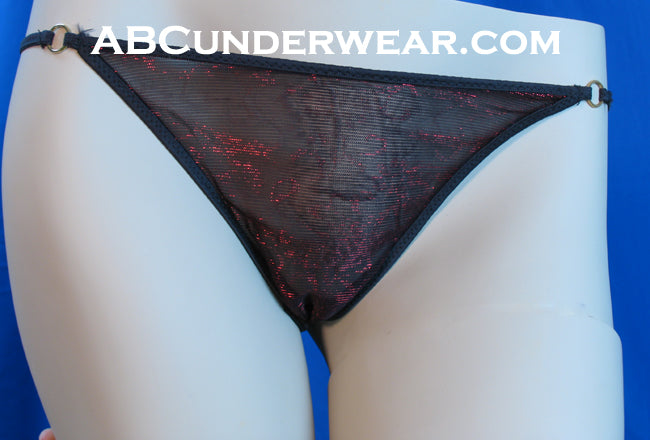 Elegant and Alluring Women's Sheer Thong with a Touch of Glamour