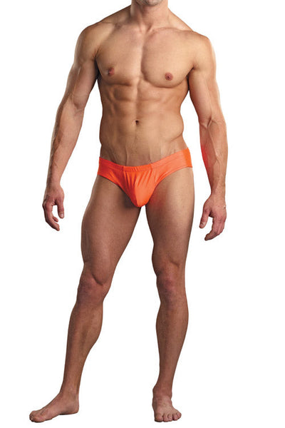 Euro Male Spandex Pouch Butt Contour Brief Underwear - Orange-Male Power-ABC Underwear
