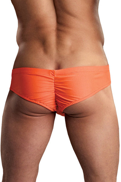 Euro Male Spandex Pouch Butt Contour Brief Underwear - Orange-Male Power-ABC Underwear