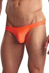 Euro Male Spandex Pouch Cheeky Bikini Brief Underwear - Orange-Male Power-ABC Underwear