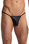 Euro Male Spandex Pouch G-String Underwear - Black-Male Power-ABC Underwear
