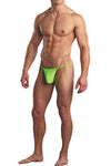 Euro Male Spandex Pouch G-String Underwear - Lime Green-Male Power-ABC Underwear