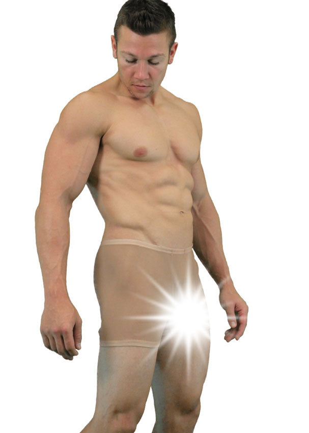 Exhibitionist Sheer Nude Flesh Tone Mens Boxer Brief