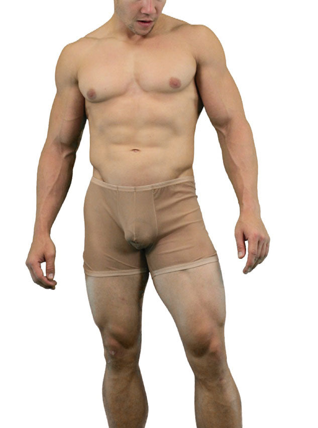 Exhibitionist Sheer Nude Flesh Tone Mens Boxer Brief