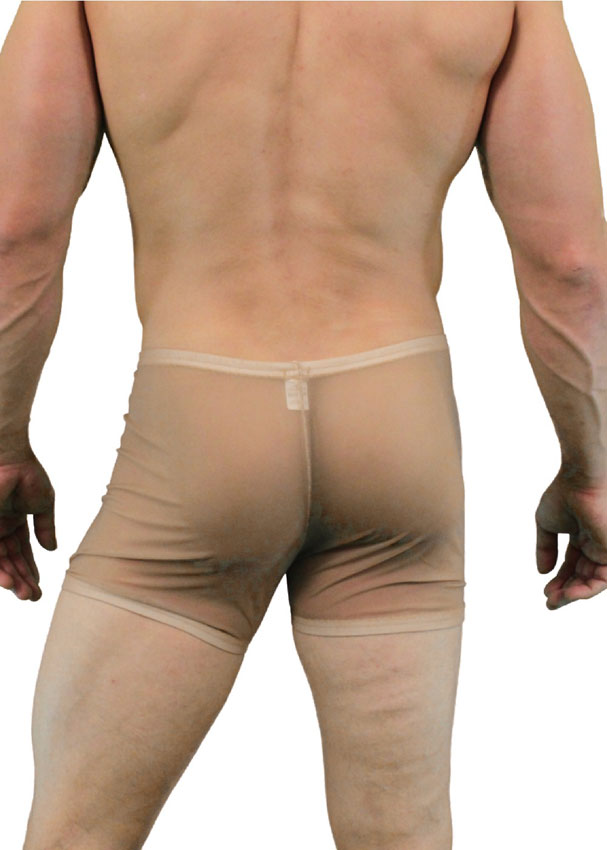 Exhibitionist Sheer Nude Flesh Tone Mens Boxer Brief