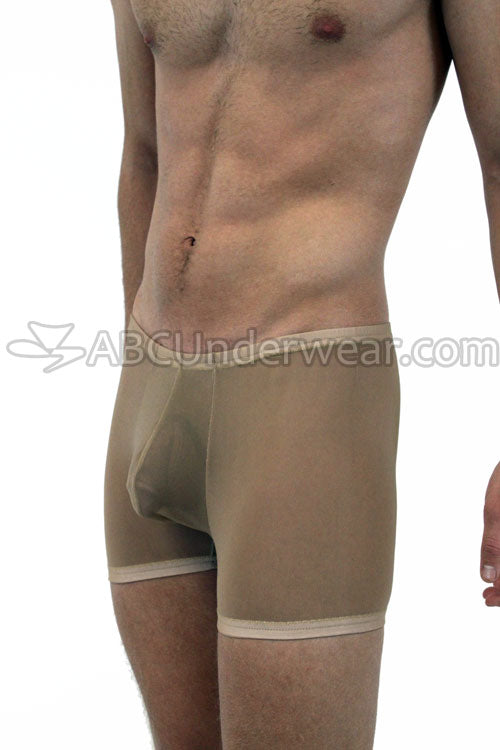 Exhibitionist Sheer Nude Flesh Tone Mens Boxer Brief