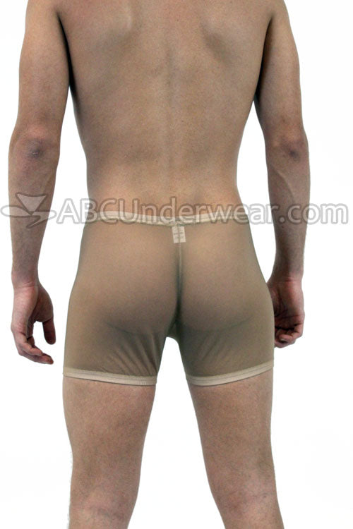 Exhibitionist Sheer Nude Flesh Tone Mens Boxer Brief