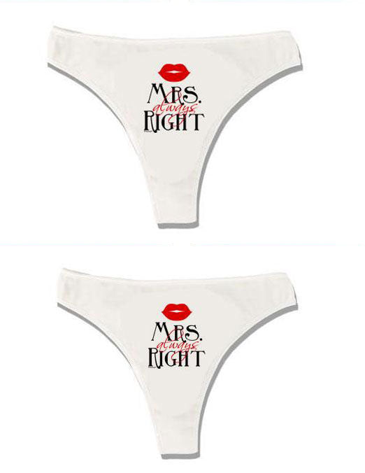 Custom Print Women's Thong Underwear - Personalize Your Own Thong - ABC  Underwear