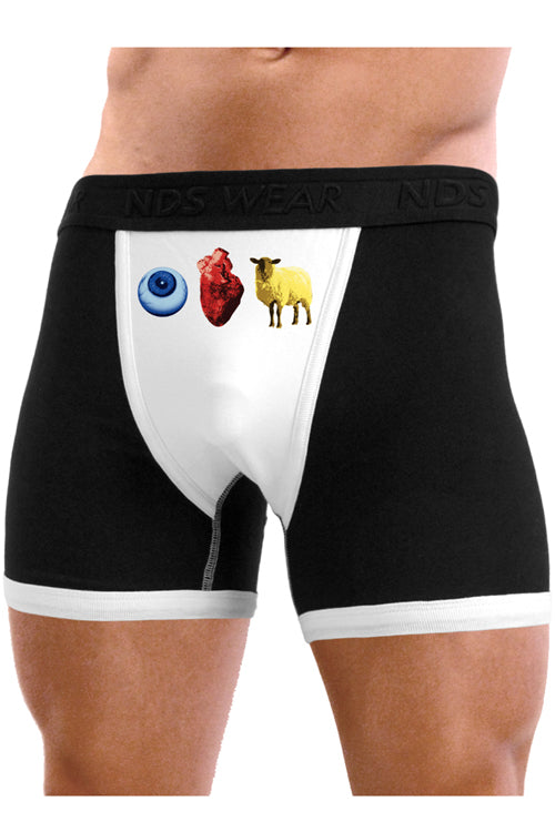 Eye Heart Ewe - Mens Boxer Brief Underwear