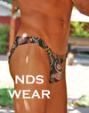 Feeling Groovy Pouch Mens Bikini - Closeout-NDS Wear-ABC Underwear
