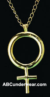 Female Hippie Symbol Necklace