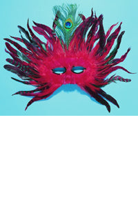 Fiesta Feather Mask