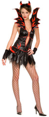 Fire Flirty Devil Costume Closeout-Music Legs-ABC Underwear