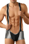 Geometric Dot Mens Microfiber Singlet Trunk -Closeout-Male Power-ABC Underwear