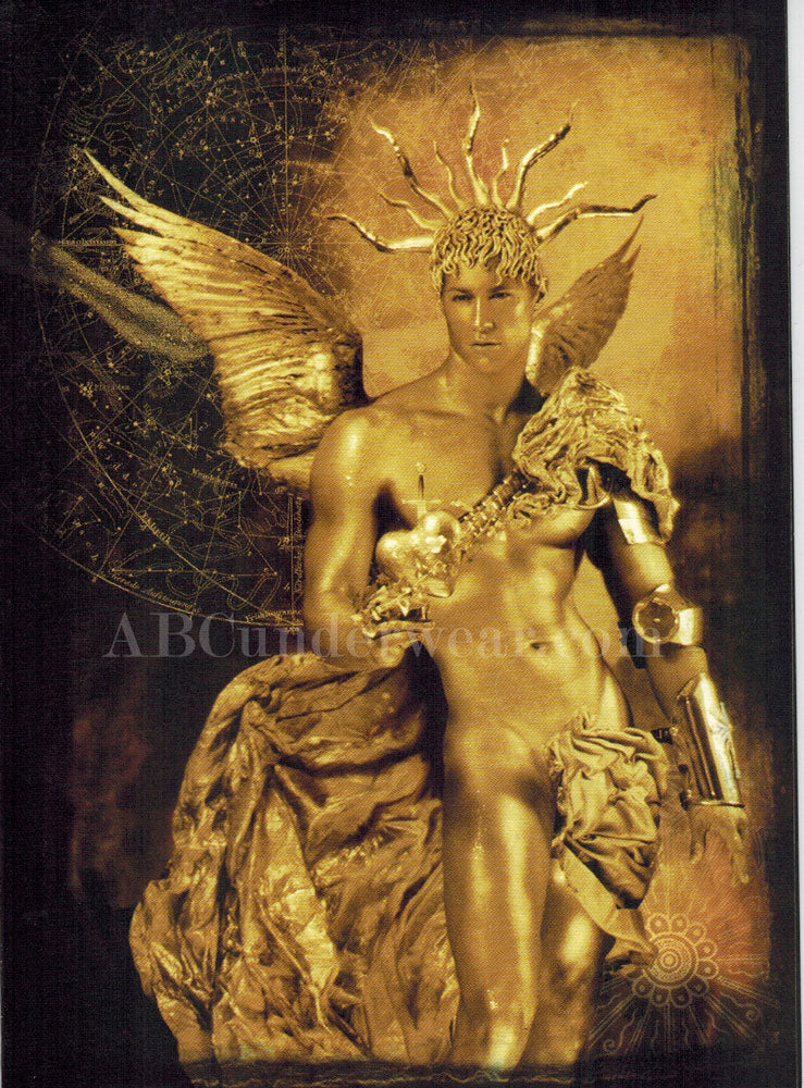 Golden Angel Christmas Card