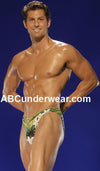 Green Hawaiin Bikini Swimsuit -Closeout-Male Power-ABC Underwear
