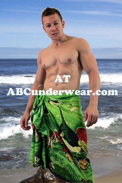 Green Orca Sarong - BLOWOUT SALE!