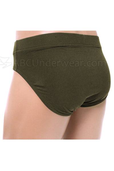 Gregg Contoured Microfiber Brief Underwear - Olive Army Green-Gregg Homme-ABC Underwear