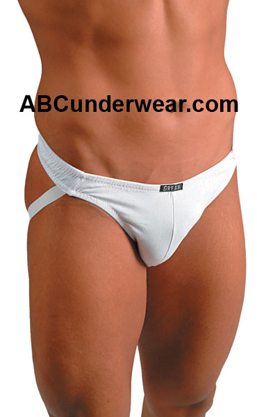 Gregg Cotton/Spandex Jockstrap Clearance - White-One-Size