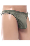 Gregg Men's Silver Sporty Mesh Pouch Thong Underwear-Gregg Homme-ABC Underwear