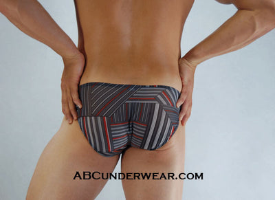 Grey Racer Sheer Pouch Bikini - Clearance-NDS Wear-ABC Underwear