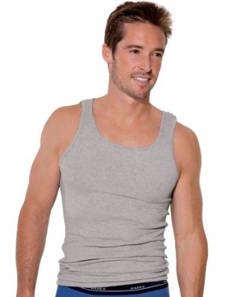 Hanes A-Shirt 2 Pack - Closeout-hanes-ABC Underwear