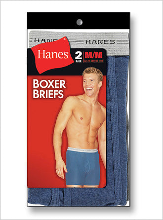 Hanes Dyed Boxer Briefs 2PK 2XL