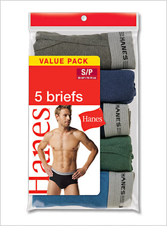 Hanes Dyed Fashion Briefs 5 Pack-ABCunderwear.com-ABC Underwear