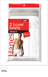 Hanes Men's Boxer Briefs 2 Pack - Closeout-hanes-ABC Underwear