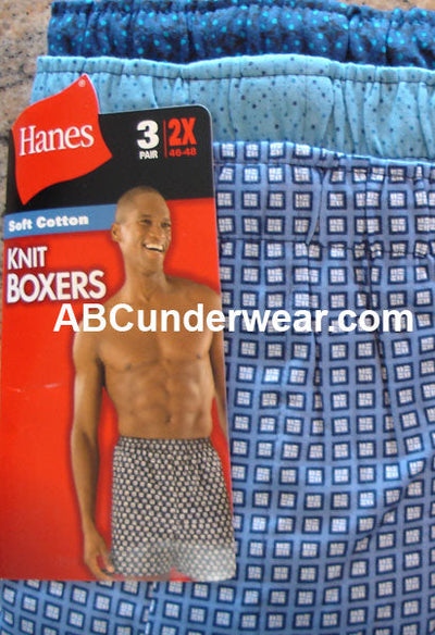 Hanes Printed Big Men's Boxer 3 Pk-ABC Underwear-ABC Underwear