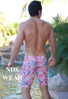 Hibiscus Men's Racing Jammer Swimsuit - BLOWOUT SALE!