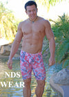 Hibiscus Men's Racing Jammer Swimsuit - BLOWOUT SALE!