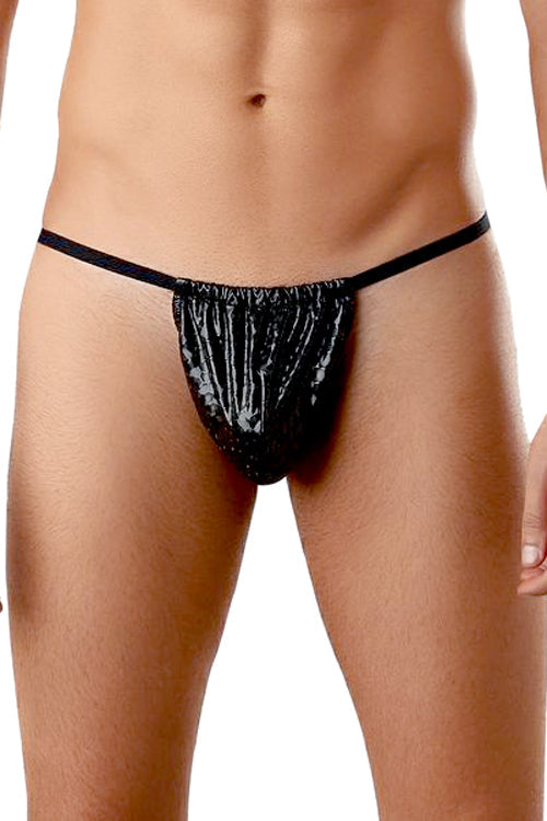 Hologram Textured Illusion Mens G-String Posing Strap